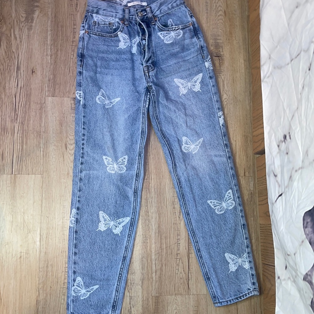 PacSun butterfly jeans